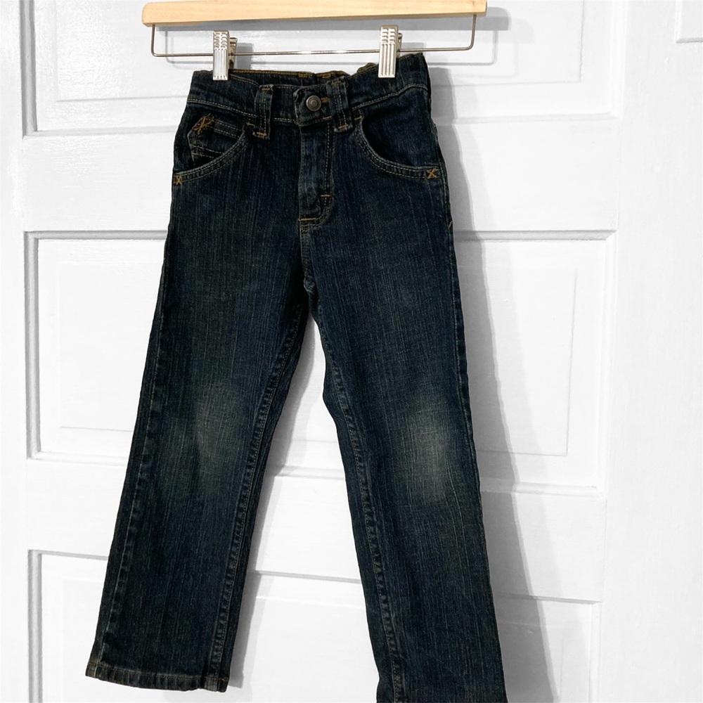 Wrangler Boy Slim Dark Blue Jeans - Size 5